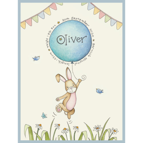 Bouncing Bunny Blue